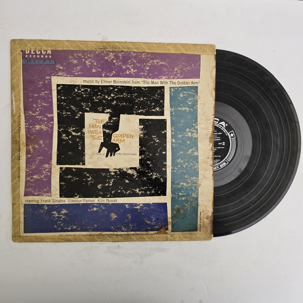 vinyl ELMER BERNSTEIN: The Man With The Golden Arm 1956 LP Decca